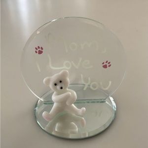 Glass Baron c. 2004 “I love you Mom” Figurine
